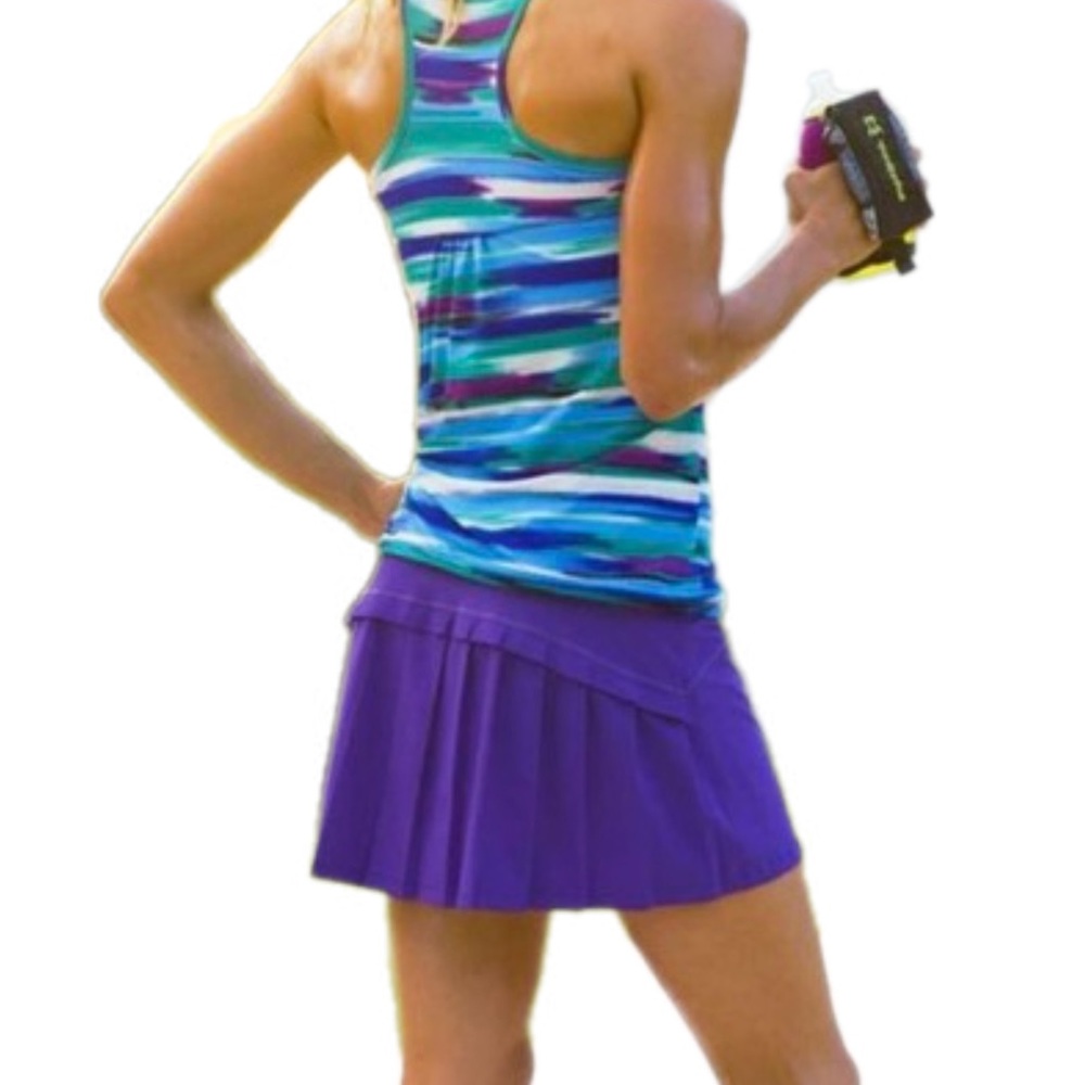 Athleta Runaround Pleated Mini Skort Skirt